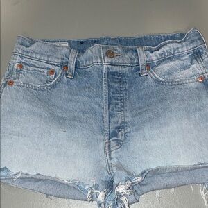 GAP Light Blue Cheeky High Rise Shorts